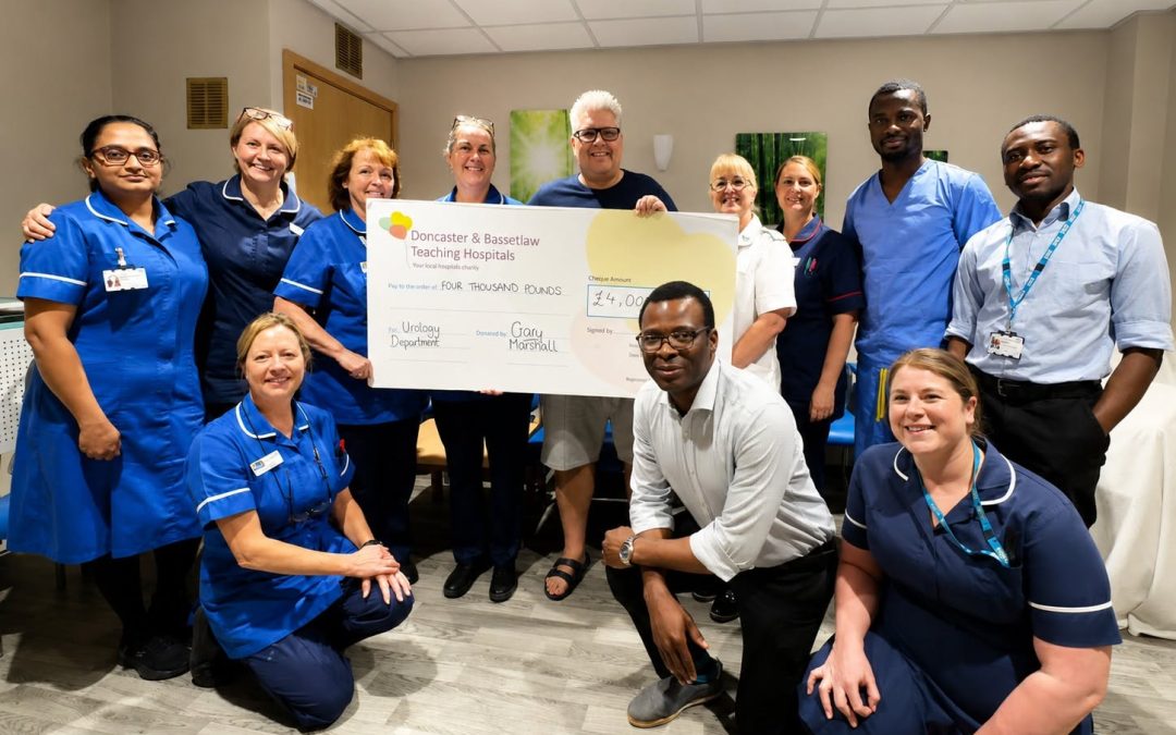 Comedian raises £8,500 for Doncaster urology department following cancer diagnosis