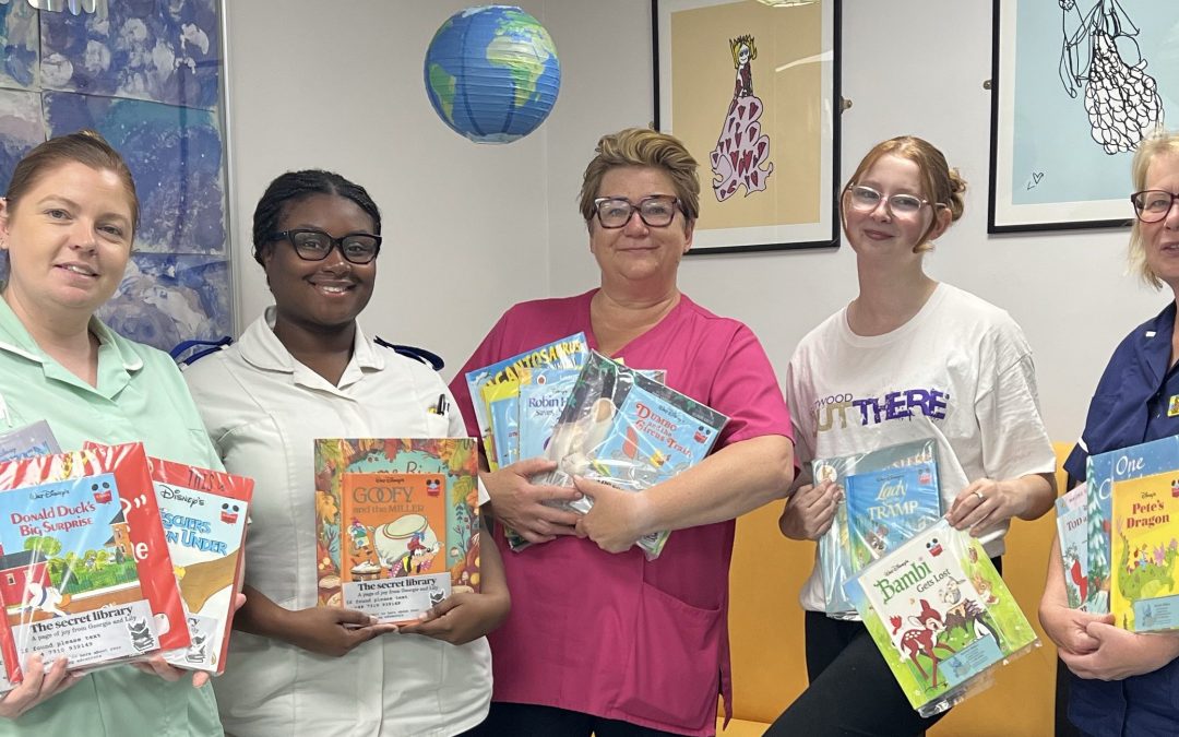 Georgie brings a page of joy to children in hospital